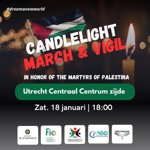 Candlelight March & Vigil in honor of the martyrs of Palestine